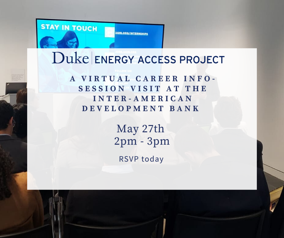 A Virtual Career Info-Session Visit at the Inter-American Development Bank