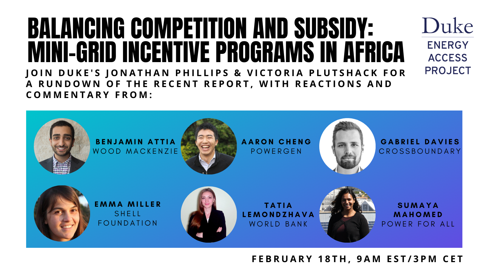 Listen now! Balancing Competition & Subsidy: Mini-Grid Incentives Programs in Africa Webinar