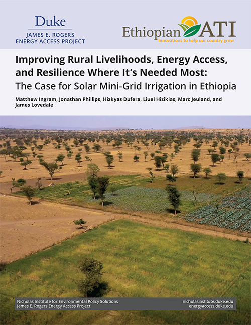 Improving Rural Livelihoods, Energy Access, and Resilience Where It’s Needed Most: The Case for Solar Mini-Grid Irrigation in Ethiopia