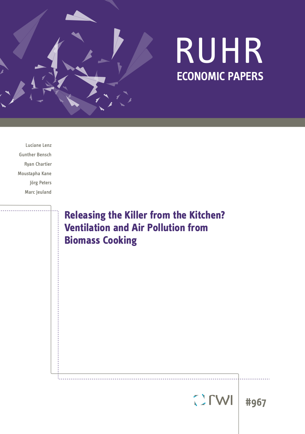 Releasing the Killer from the Kitchen? Ventilation and Air Pollution from  Biomass Cooking - James E. Rogers Energy Access Project