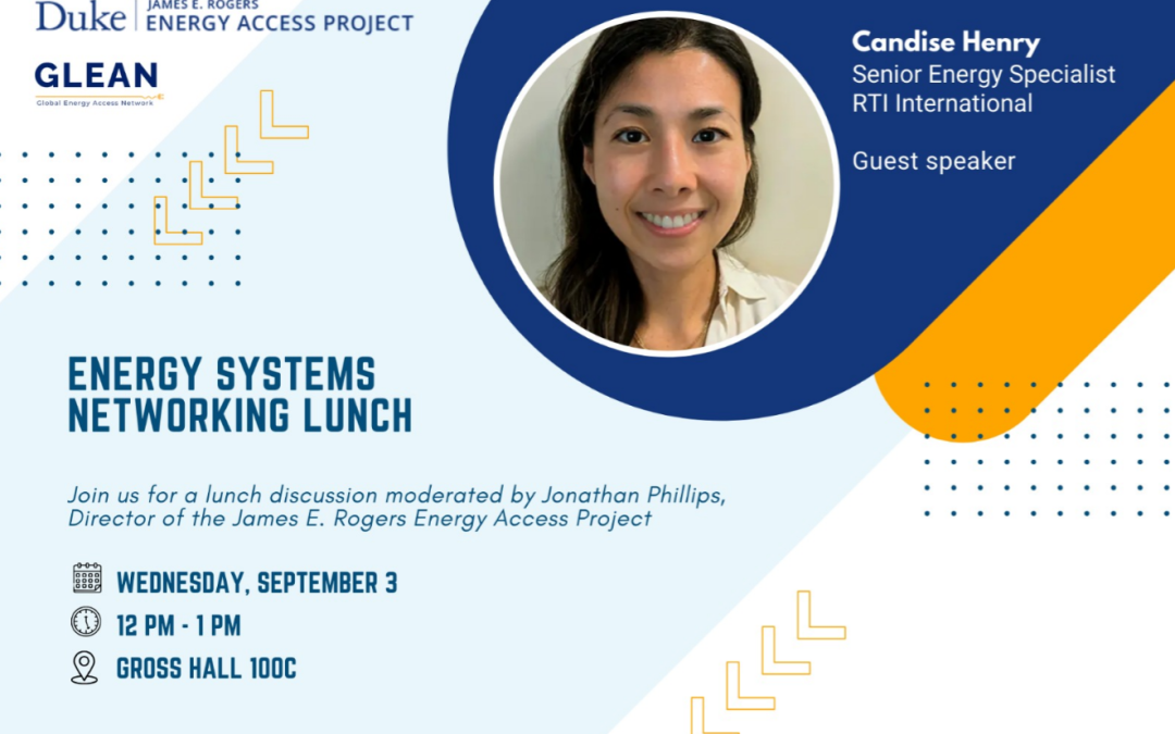 An inspiring Lunch Event with Guest Speaker Candise Henry from RTI International