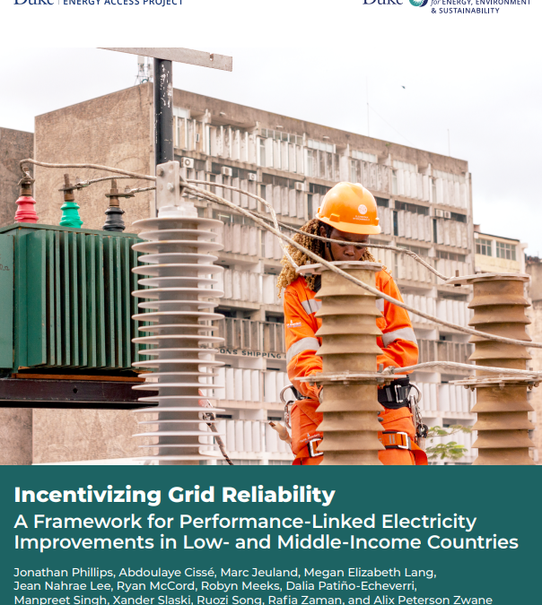 Incentivizing Grid Reliability: A Framework for Performance-Linked Electricity Improvements in Low- and Middle-Income Countries