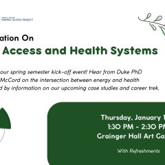 A Conversation on Energy Access and Health Systems
